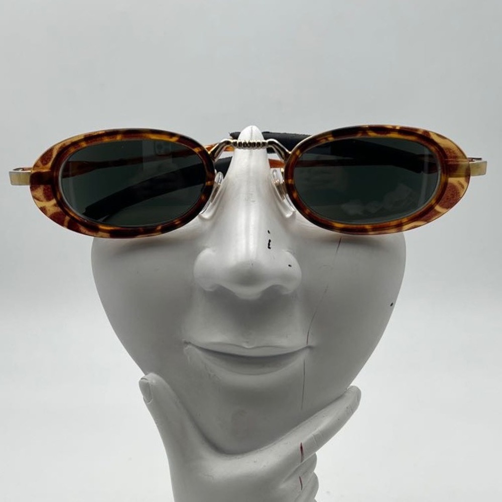 Vintage Sammann 7277 Tortoise Gold Oval Sunglasses Frames